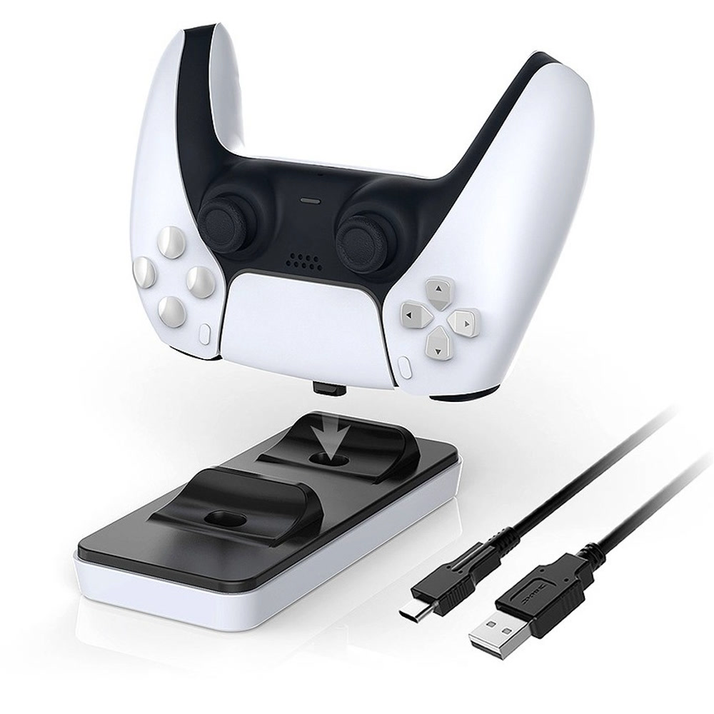 Зарядная станция PS-5 Dual Charging Dock for Controllers Black/White TP5-0591