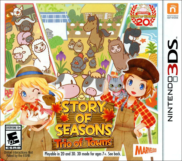 Story of Seasons: Trio of Towns [3DS, английская версия]