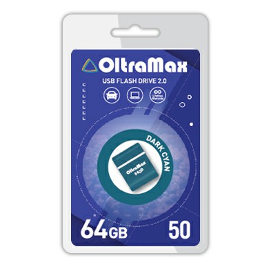 USB  64GB  OltraMax   50  тёмно голубой