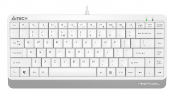 Клавиатура проводная A4TECH Fstyler FK11 USB slim, белая (1/20)