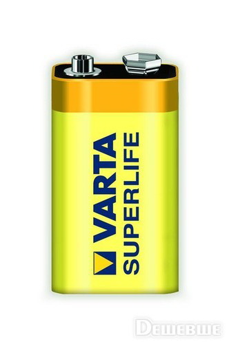 Элемент питания VARTA  6F22 SUPER HEAVY DUTY 9V (1бл)  (1/10)
