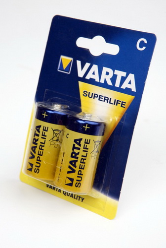 Элемент питания VARTA  R14 SUPERLIFE (2 бл)  (2/24/120)