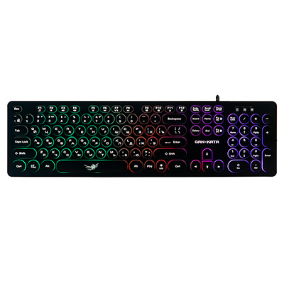 Клавиатура проводная игровая DIALOG KGK-16U BLACK Gan-Kata, RGB-подсветка, USB, черная (1/20)
