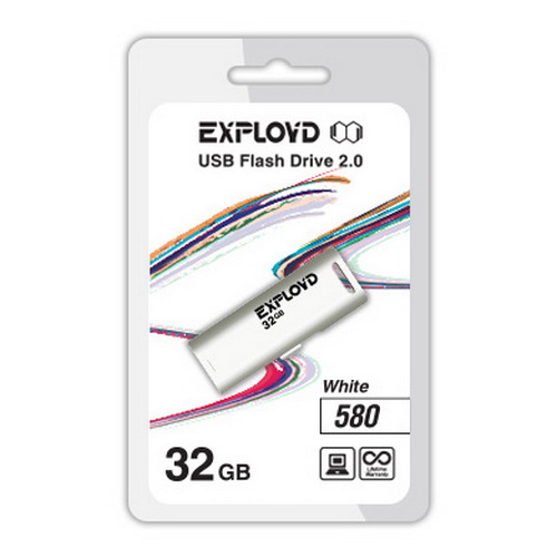 USB  32GB  Exployd  580  белый