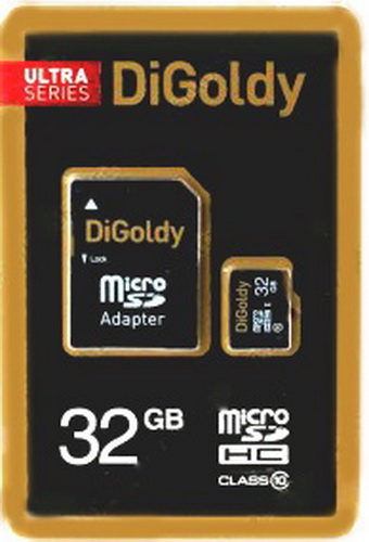 MicroSD  32GB  Exployd Class 10 + SD адаптер